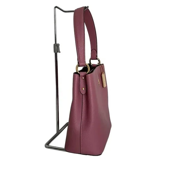 COACH Small Town Bucket Bag Pink Leather - Handbag 159-080625 - Picture 3 of 9